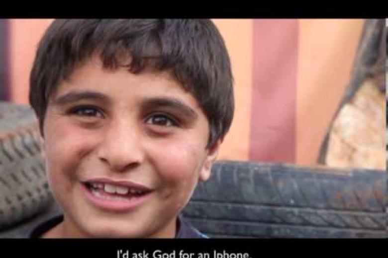 What would Syrian refugee children ask God for?