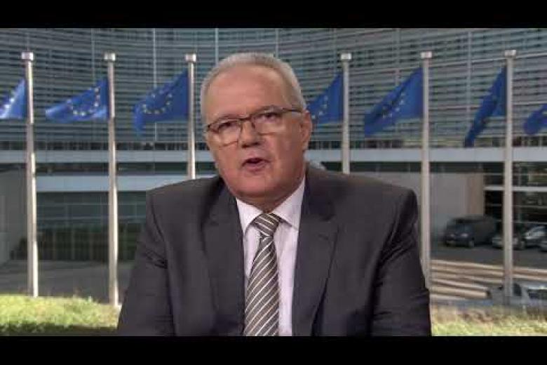 EU Commissioner Neven Mimica supports the It Takes A World campaign