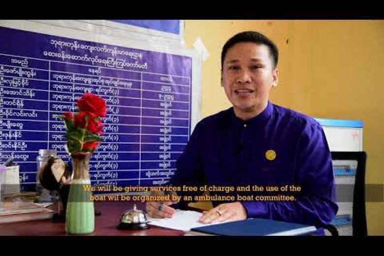 ENRICH World Vision Ambulance Boat Thet Htoo 24Aug2018