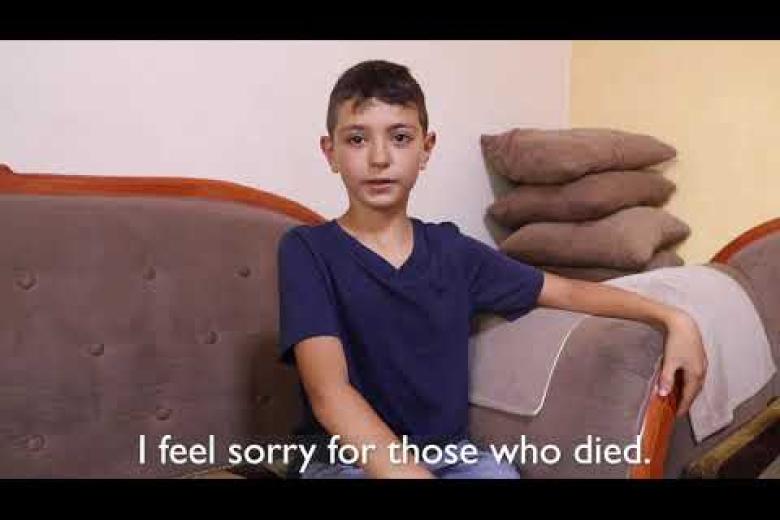 Child survivor of catastrophic explosion in Beirut shares his experience