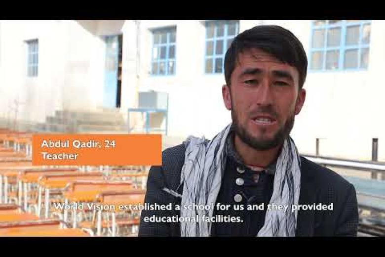 World Vision provided educational facilities to improve learning process in Afghanistan