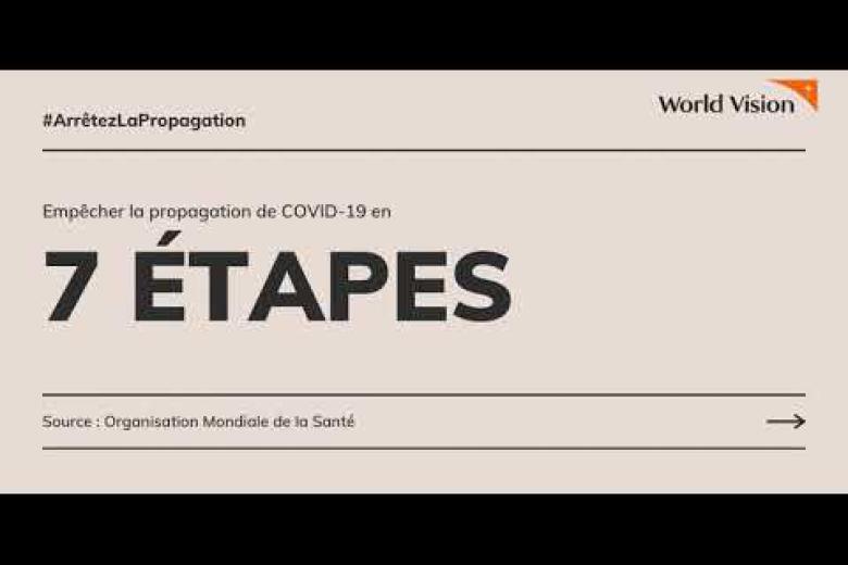 Empêchons la propagation de la COVID-19 en 7 étapes