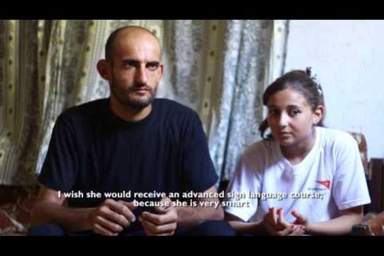 Teaching Sign Language at the Gaza CFSs