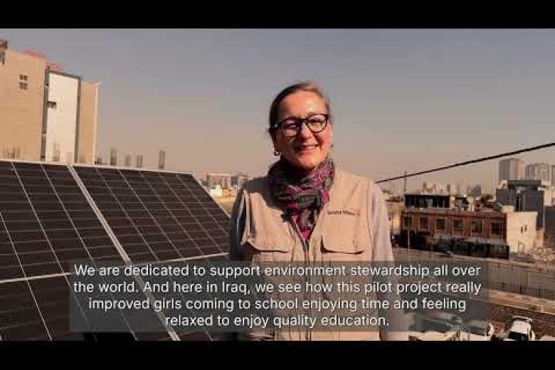 Installing a solar power system at one of Erbil’s most overcrowded preparatory schools for girls.
