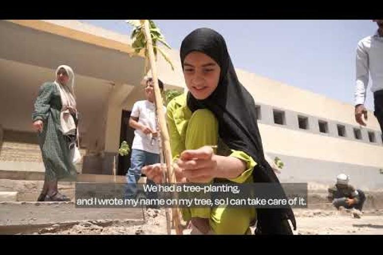 Children in Thi Qar, Iraq, planted seeds for their future!