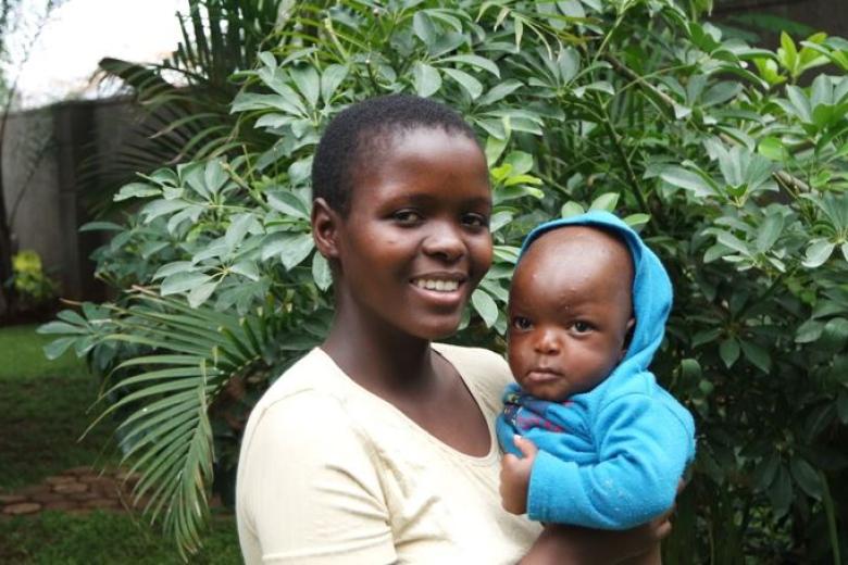 Lubelihle with her son