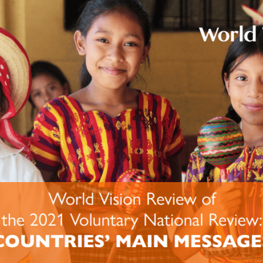An image from the VNR review report featuring children