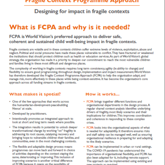 FCPA: Fragile Contexts Programming Approach 3 pager
