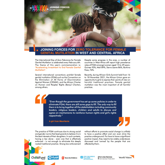 JFA Advocacy Note on FGMZTD 2022 - EN