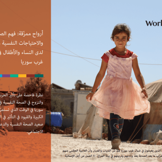Report cover in Arabic