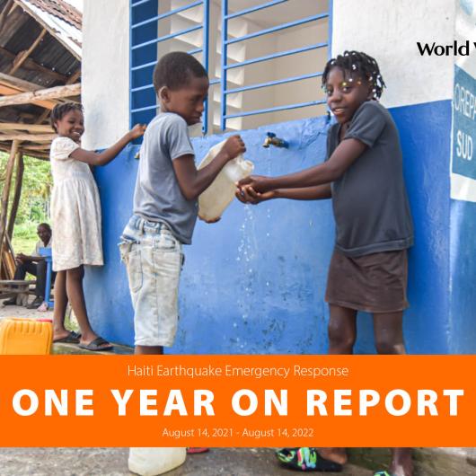 Haiti Earthquake Response One Year Report Cover