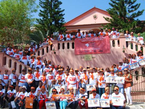 Participants in the Long March in Baucau Municipality on 7 December. Photo: Eldina Januario da Costa/World Vision Participants in the Long March in Baucau Municipality on 7 December. Photo: Eldina Januario da Costa/World Vision