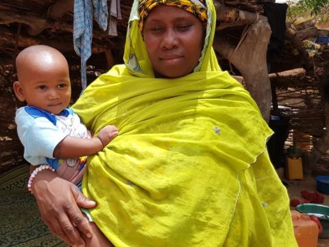 Aissa and one of her sons Aissa and one of her sons