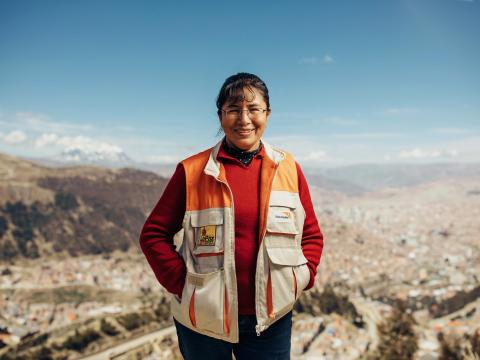 World Vision worker Doris from Bolivia