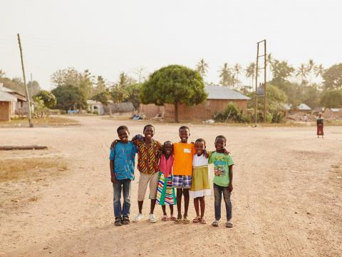 A group of children in Ghana