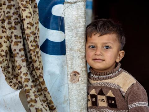Syrian refugee child in Lebanon