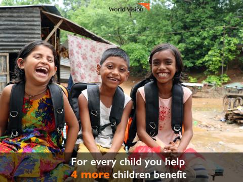 For every child you help, others benefit too