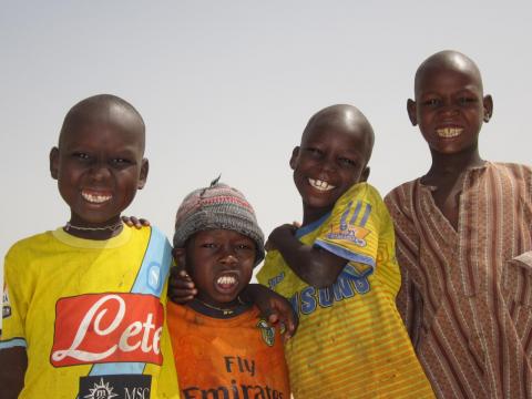 A group of boys in Chad