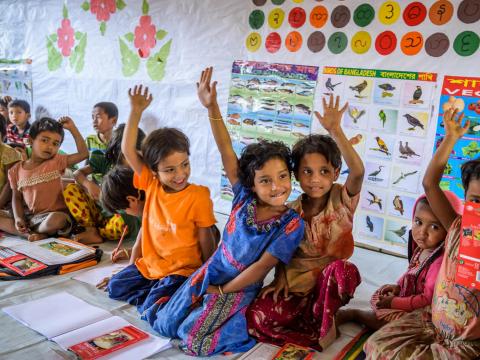 Child friendly spaces for children in emergencies