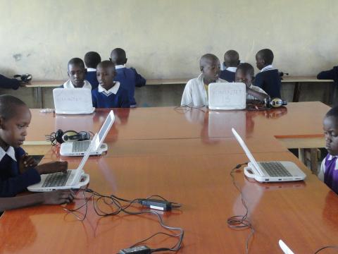 Computers have made learning interesting for children at Kimintent Primary School.