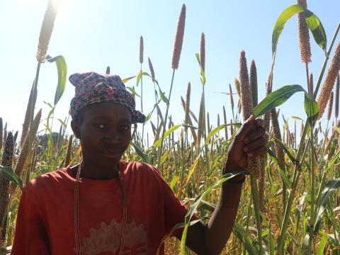 Woman in Angola, affected by the drought