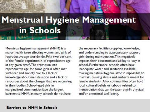 Menstrual Hygiene Learning Brief