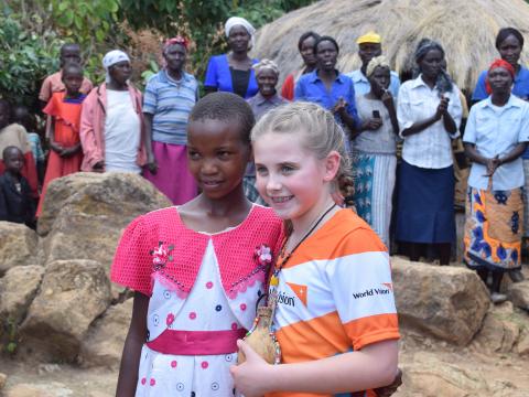 A unique friendship between Maurine (12) and Addyson (10 has changed lives in communities.©World Vision/Photo by Sarah Ooko
