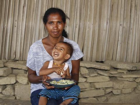Azelia enjoys eating superfoods including moringa and eggs. 