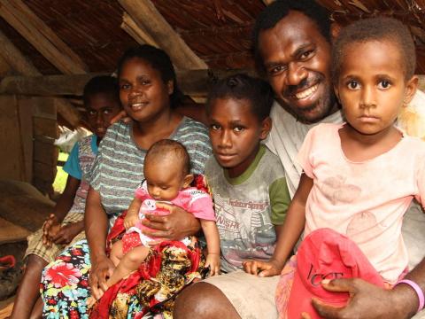 Jean, his wife Tovock and their children are much happier now 