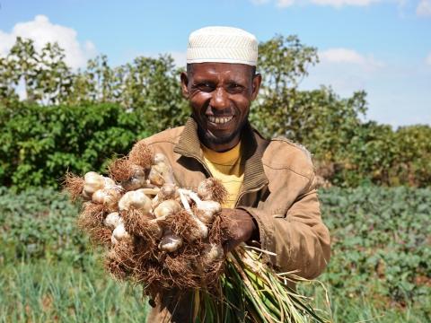 “Since I started producing vegetable crops, I am able to provide balanced diet food for my family. Worries of Writing materials provision and medication expense have gone from my thought,” happily says Mohammed. 