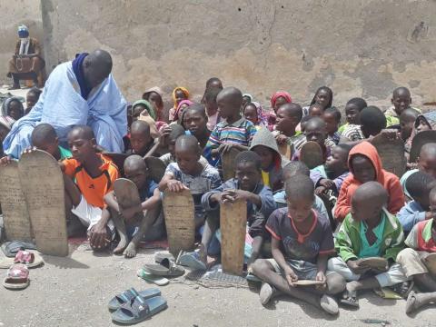 kids in Dar el Beidha school