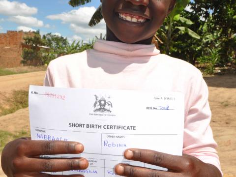 Birth registration is essential for every child because it is the first line of defense