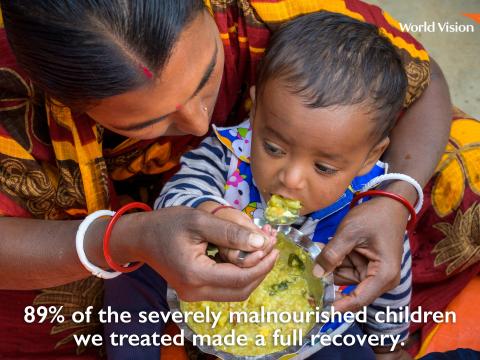 Treating malnourished children to full recovery in 2018
