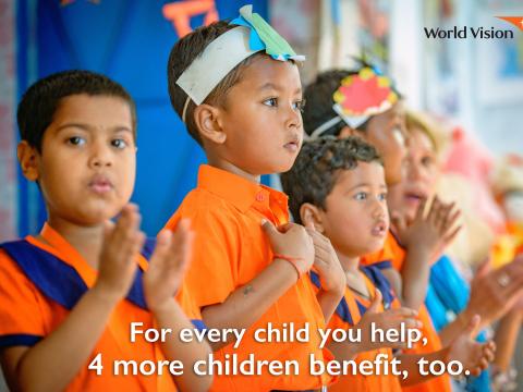For every child you help, 4 more get benefit too in 2018