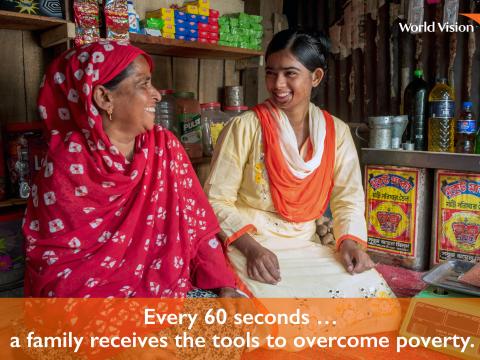 A family received tool to overcome poverty in 2018