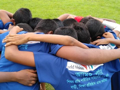 Football match to aware people about child violence