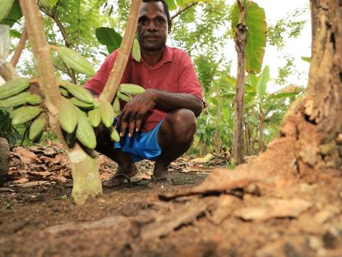 A man in his new cocoa clone block