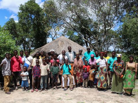 Part of the community in Kapampa village. which begin as a leprosy colony