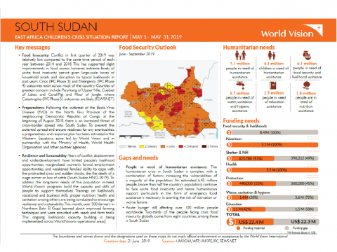 South Sudan - May 2019 Situation Report