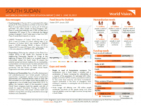 South Sudan - June 2019 Situation Report