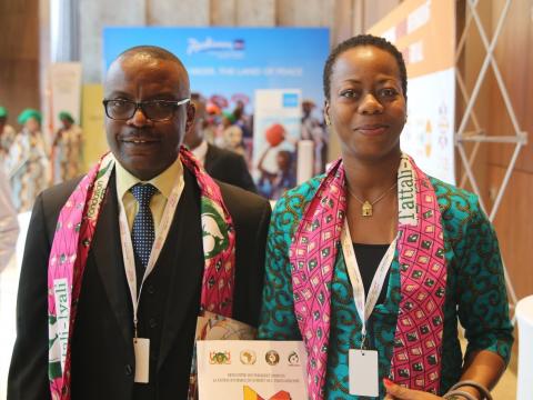 Yves Habumugisha, National Director and Francine Obura, Regional Communications Director