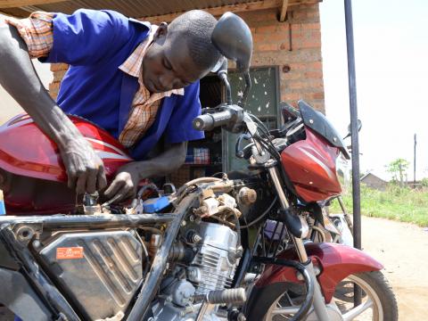 Daniel Otim, the village engineer