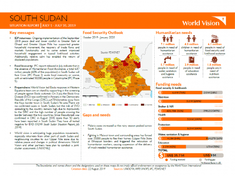 South Sudan - July 2019 Situation Report