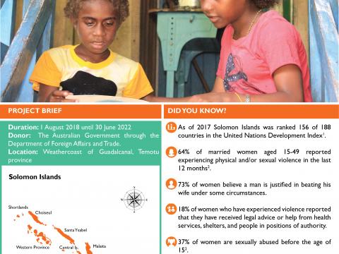 World Vision Solomon Islands Community Channels of Hope fact sheet