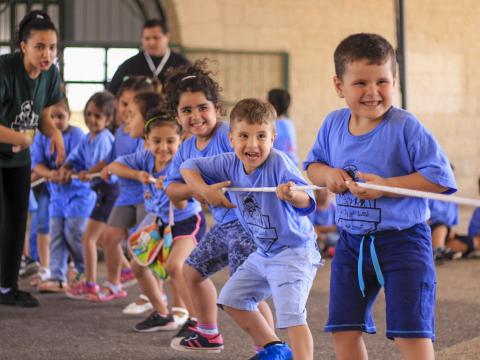 Kids playing - work with us page