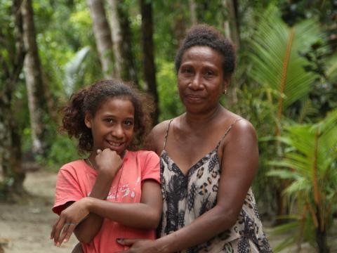 A hope for a bright future - Margaret and her daughter Cynthia.