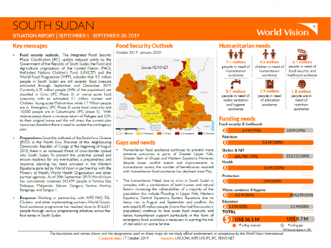 South Sudan - September 2019 Situation Report