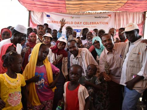 Celebrations of sorghum farmers harvests in Blue Nile state, Sudan.