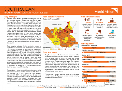 South Sudan - October 2019 Situation Report