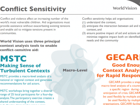 conflict sensitivity tools